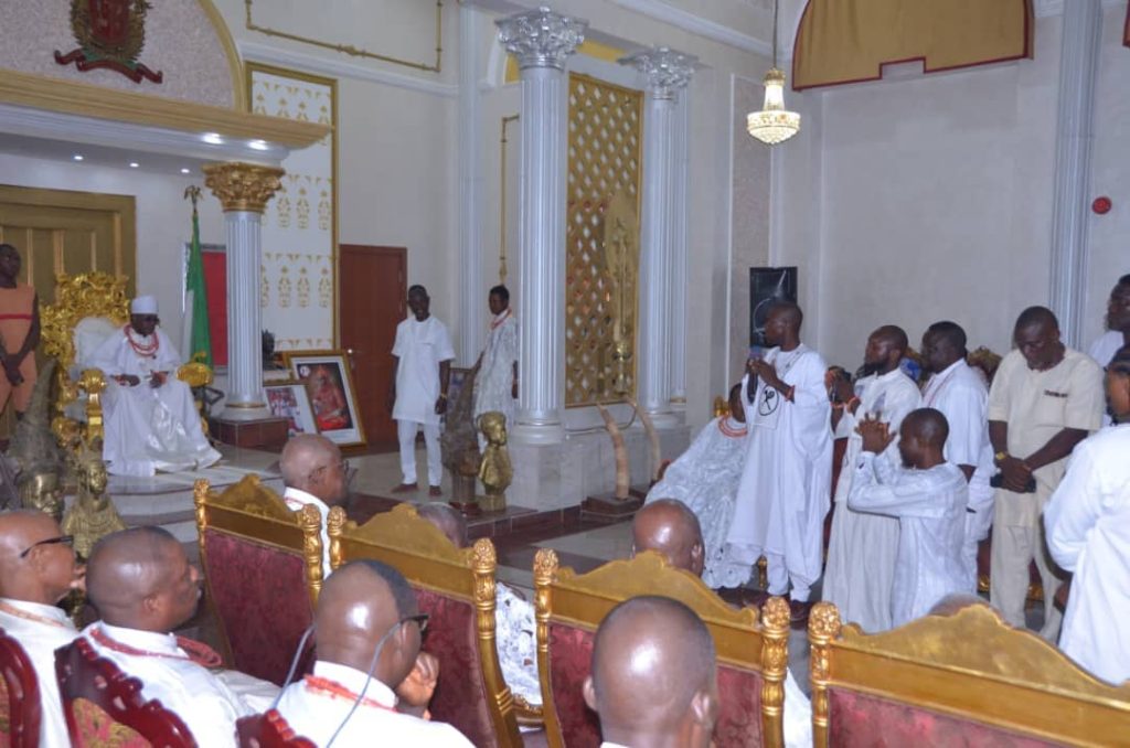 Oba of Benin Receives Beneficiaries of Skill Acquisition Training