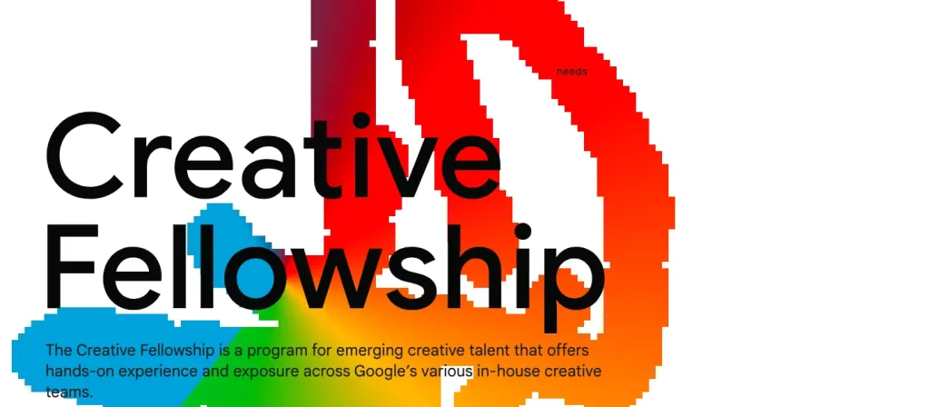 Google Creative Fellowship for Emerging Creative Talent 2024