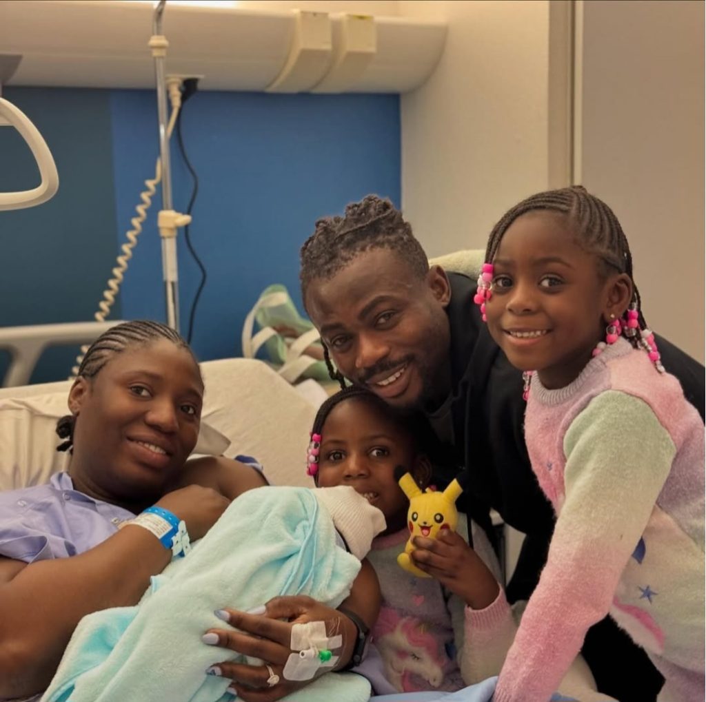 Super Eagles winger, Simon, Wife Welcome First Son