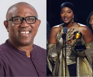 Peter Obi congratulates Tems on Grammy Awards Victory